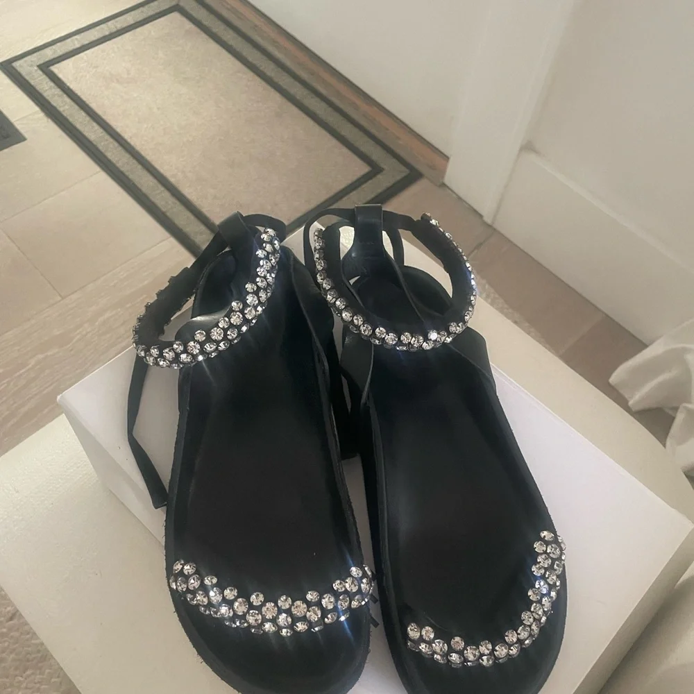 Isabel Marant Mellon Sandals with Sparkling Rhinestones - Picture 4 of 10